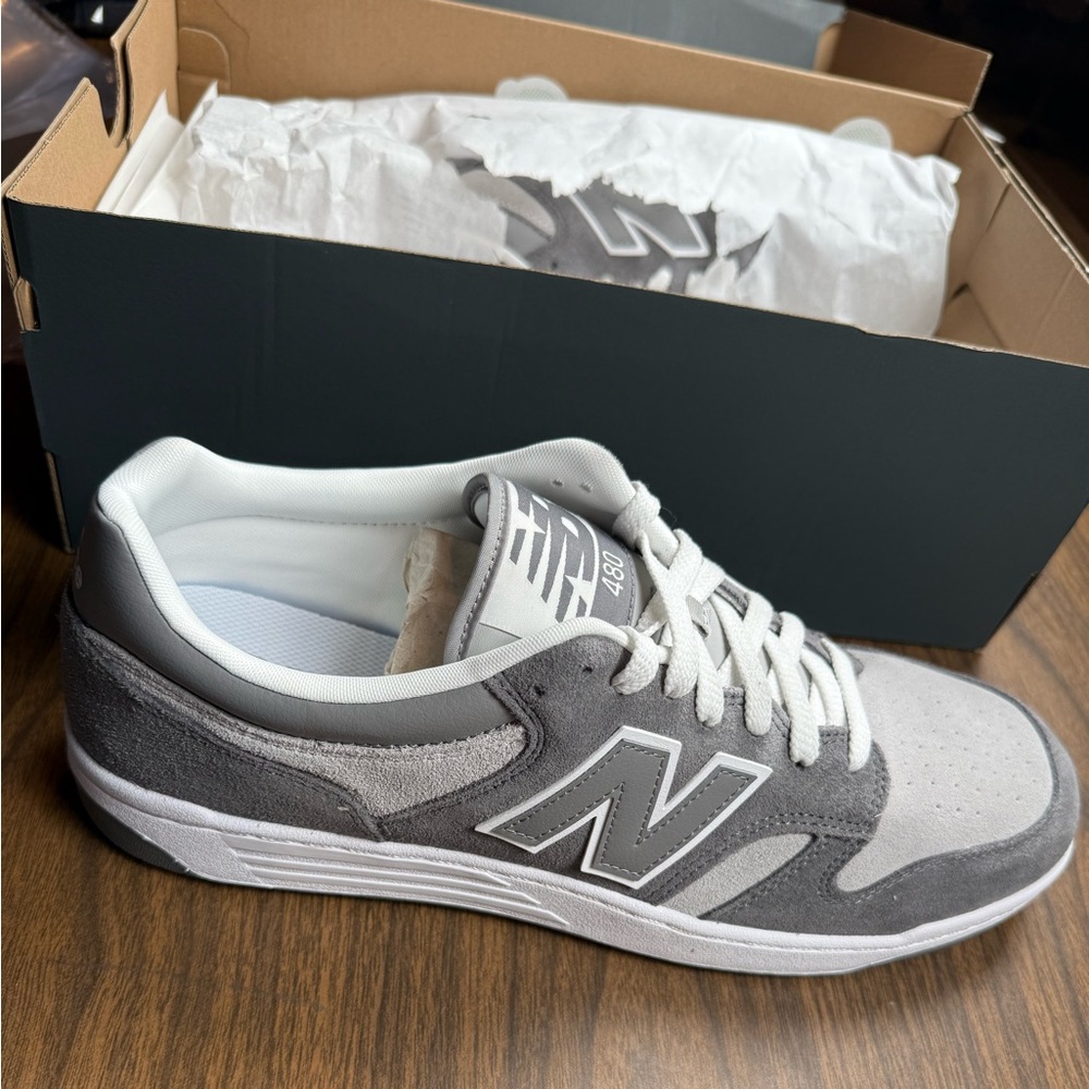 New Balance 480 Men’s 14 Athletic Shoe - Castlerock / Shadow Grey / Rain Cloud - Picture 4 of 8
